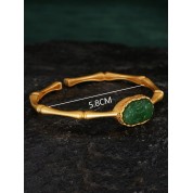 Elegant Wealthy Pixiu Jade Gold Bracelet