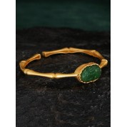 Elegant Wealthy Pixiu Jade Gold Bracelet