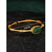 Elegant Wealthy Pixiu Jade Gold Bracelet