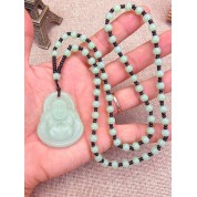 One Piece Vintage Jade Stone Buddha Pendant