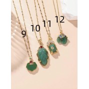 Versatile Green Stone Necklace For All Genders