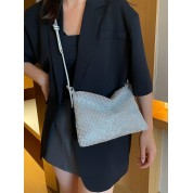 Glamorous Silver Pvc Crossbody Bag