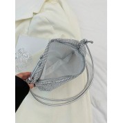 Glamorous Silver Pvc Crossbody Bag