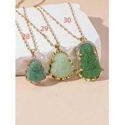 Versatile Green Stone Necklace For All Genders