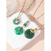 Versatile Green Stone Necklace For All Genders