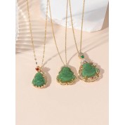 Versatile Green Stone Necklace For All Genders