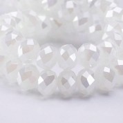 8mm Multicolor Faceted Glass Beads