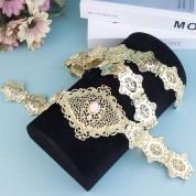 Elegant Gold Moroccan Kaftan Belt