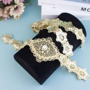 Elegant Gold Moroccan Kaftan Belt