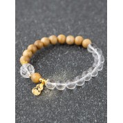 S925 Silver Gourd Sandalwood Crystal Bracelet