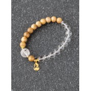 S925 Silver Gourd Sandalwood Crystal Bracelet