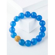 Blue Agate Healing Crystal Bracelet