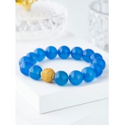 Blue Agate Healing Crystal Bracelet