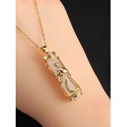 Elegant 18k Gold Phoenix Pendant Necklace