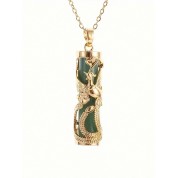 Elegant 18k Gold Phoenix Pendant Necklace