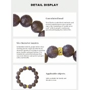 Grey Natural Agate Beads Bracelet For Good Luck