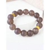 Grey Natural Agate Beads Bracelet For Good Luck