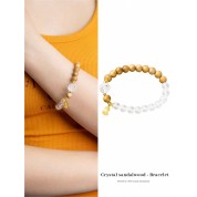 S925 Silver Gourd Sandalwood Crystal Bracelet