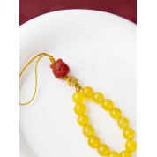 Natural Yellow Agate Little Tiger Pendant