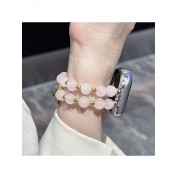 Fashionable Pink Jade Apple Watch Band