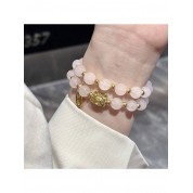 Fashionable Pink Jade Apple Watch Band