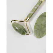 Natural Jade Massage Roller Set For Facial Care