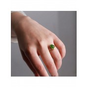 Elegant Emperor Green Jadeite Ring