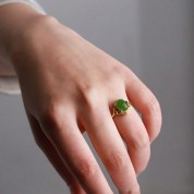 Elegant Emperor Green Jadeite Ring