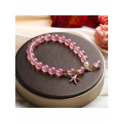 Charming Pink Crystal Lucky Bracelet