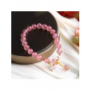 Charming Pink Crystal Lucky Bracelet