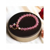 Charming Pink Crystal Lucky Bracelet