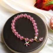 Charming Pink Crystal Lucky Bracelet