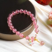 Charming Pink Crystal Lucky Bracelet