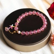 Charming Pink Crystal Lucky Bracelet