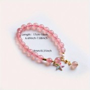 Charming Pink Crystal Lucky Bracelet