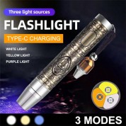 Led Rechargeable Flashlight For Gem Identification