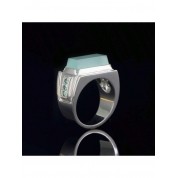 Exquisite Crystal Green Jade Wedding Ring