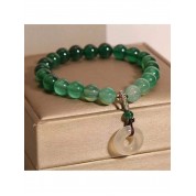 Elegant Gradient Green Agate Forest Bracelet