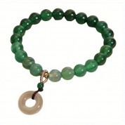 Elegant Gradient Green Agate Forest Bracelet