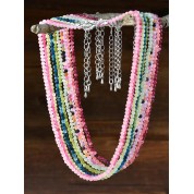 Colorful Natural Stone Beaded Necklace