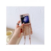 Marble Pattern Flip Phone Case Crossbody Bag