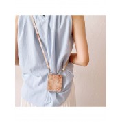 Marble Pattern Flip Phone Case Crossbody Bag