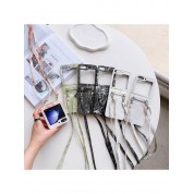 Marble Pattern Flip Phone Case Crossbody Bag