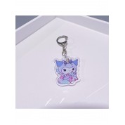 Cute Cartoon Unicorn Dog Keychain