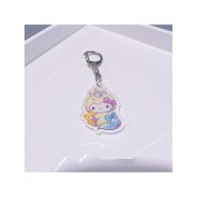 Cute Cartoon Unicorn Dog Keychain