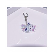 Cute Cartoon Unicorn Dog Keychain