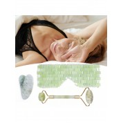 Natural Xiuyan Jade Facial Rolling Massager Set