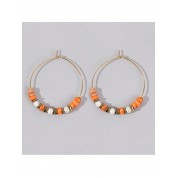 Bohemian Beach Resort Gemstone Hoop Earrings