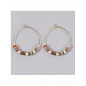 Bohemian Beach Resort Gemstone Hoop Earrings