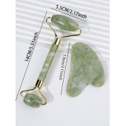 Natural Jade Massage Roller Set For Facial Care